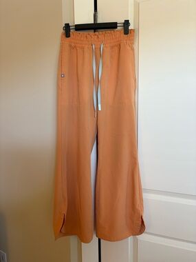 FIGS high waisted wide leg scrub pants